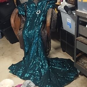 Sparkling Teal Kids Costume